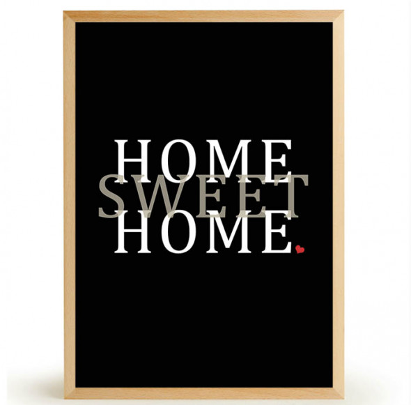 Plakat HOME SWEET HOME - FOX ART STUDIO 50 x 70 cm