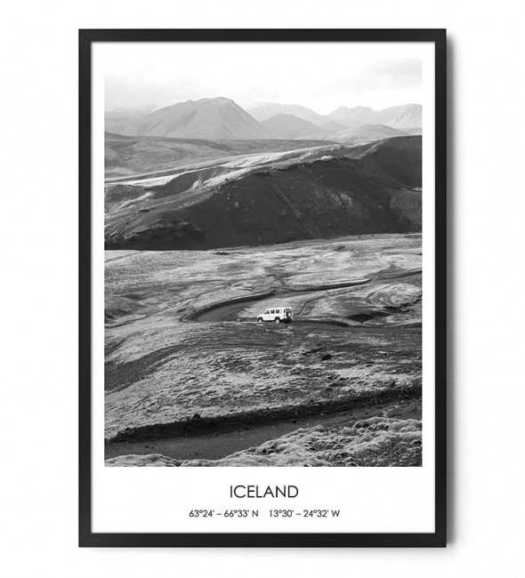Plakat ICELAND TRIP - FOX ART STUDIO A3 (29,7 cm x 42 cm)
