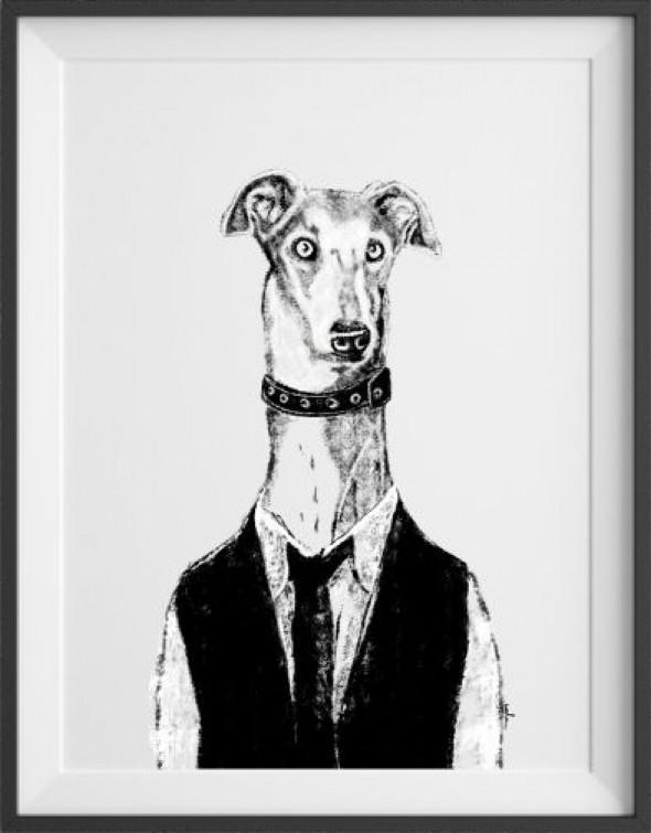 Plakat Krupier Felix - kreska 30 x 40 cm