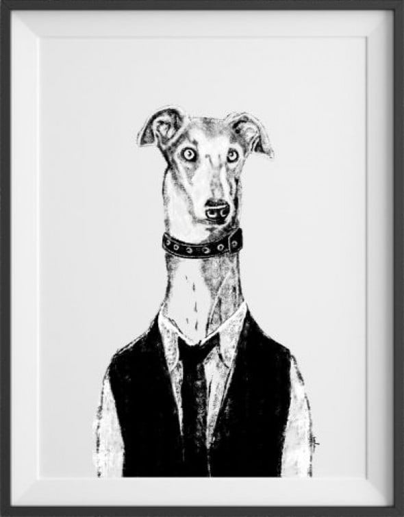 Plakat Krupier Felix - kreska 50 x 70 cm