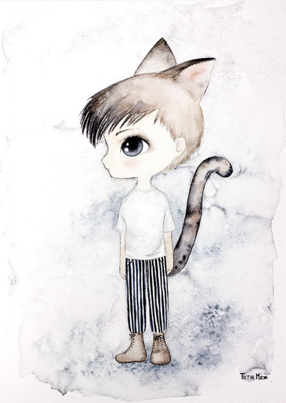 Plakat Little Friends - To The Moon - LITTLE JONAS 50 x 70 cm