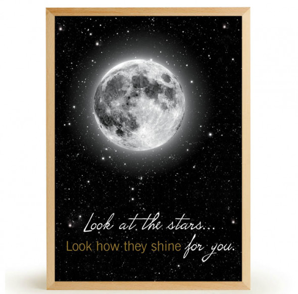 Plakat MOON - FOX ART STUDIO 50 x 70 cm