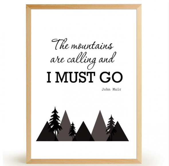 Plakat MOUNTAINS - FOX ART STUDIO 40 x 50 cm