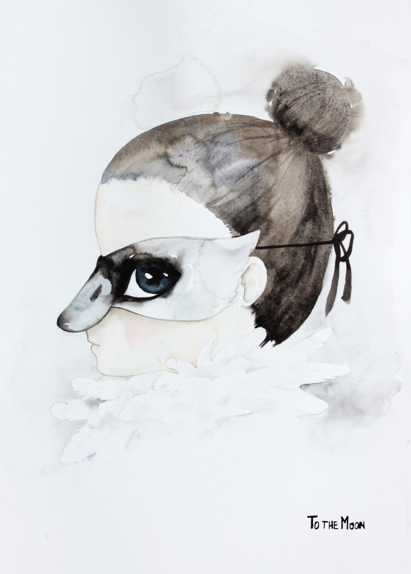 Plakat Swan - To The Moon