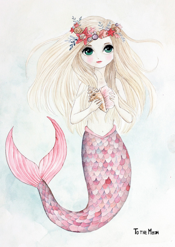 Plakat syrenka SAWA - To The Moon