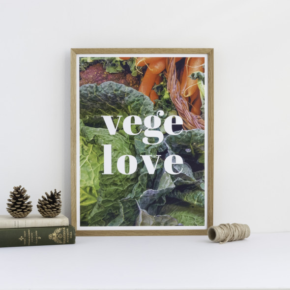 Plakat VEGE LOVE - Follygraph 70 x 100 cm