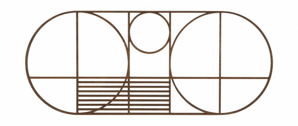 Podkładka dębowa Outline - ferm LIVING