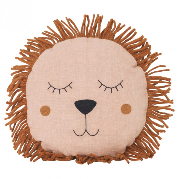 Poduszka SAFARI LWICA - ferm LIVING różowy | rose