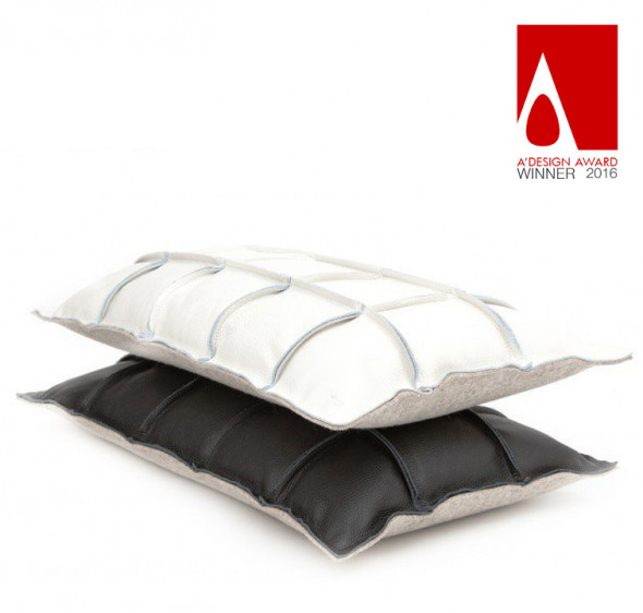 Poduszka skórzana VÄRE - Miiko czarny