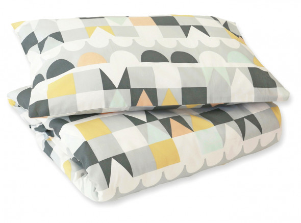 Pościel TIVOLI szara - Majvillan 100 x 130 cm