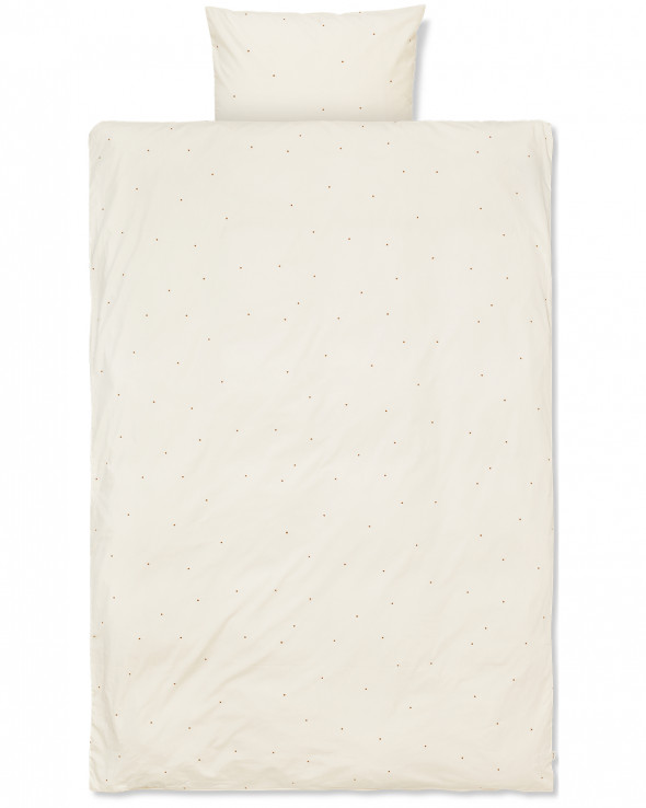 Pościel w KROPKI biała - ferm LIVING 140 x 200 cm