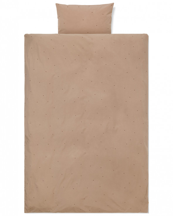 Pościel w KROPKI różowa - ferm LIVING 100 x 140 cm