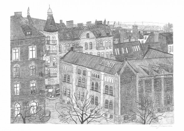 Skandynawski plakat HAGABION - Mona Johansson - Fine Little Day