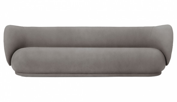 Sofa czteroosobowa RICO - ferm LIVING Brushed - Brown | brązowy