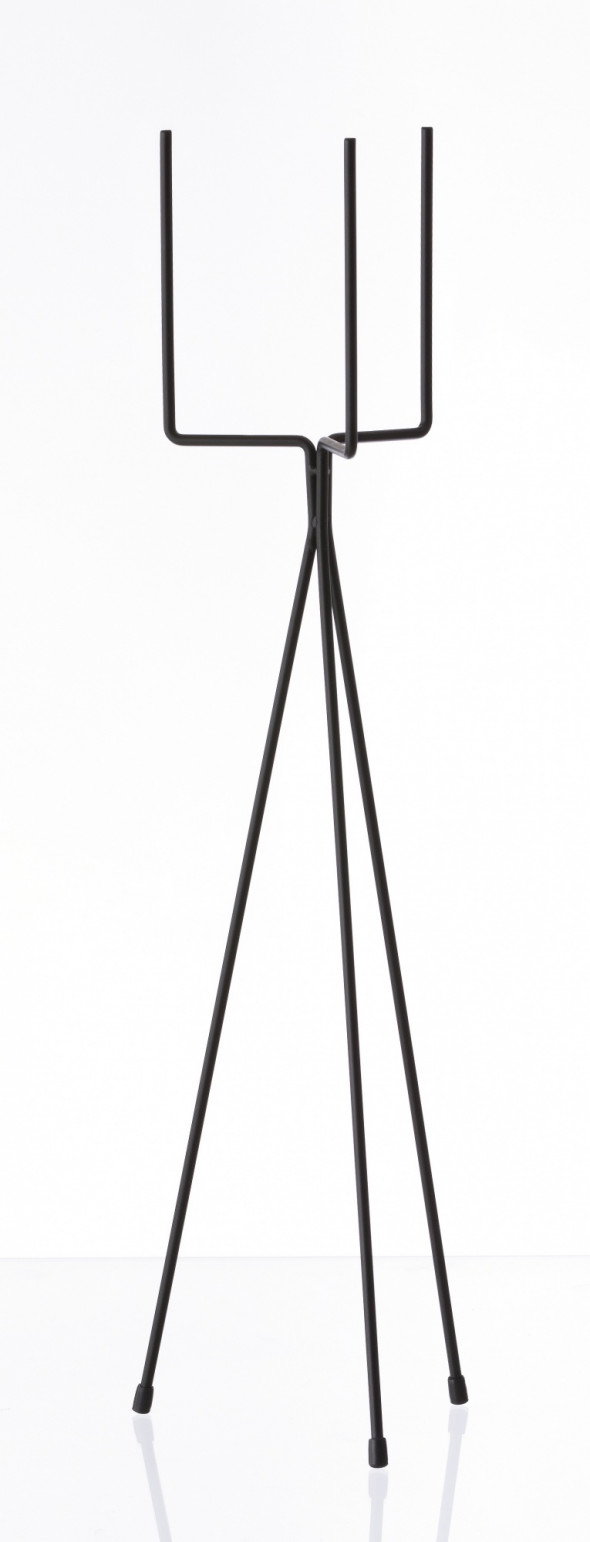 Stojak na doniczkę czarny wysoki - ferm LIVING