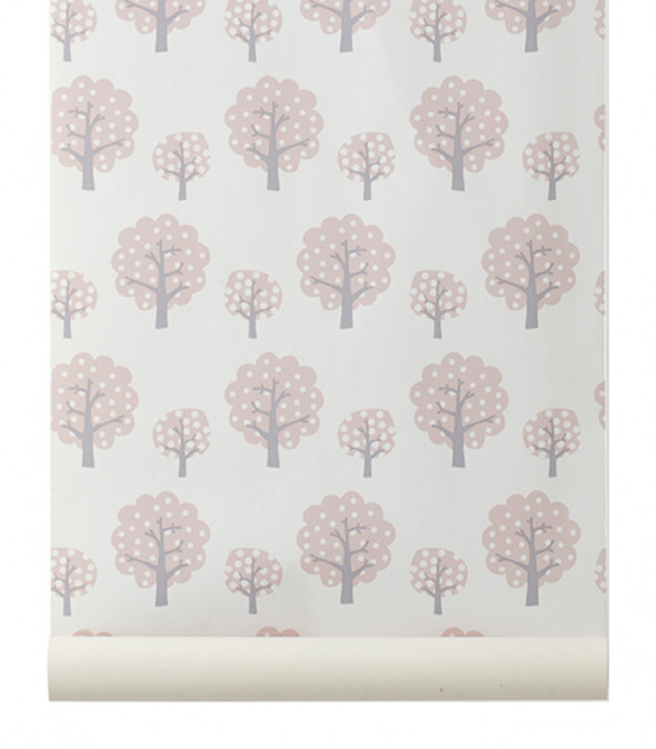 Tapeta dziecięca DOTTY różowa  - ferm LIVING