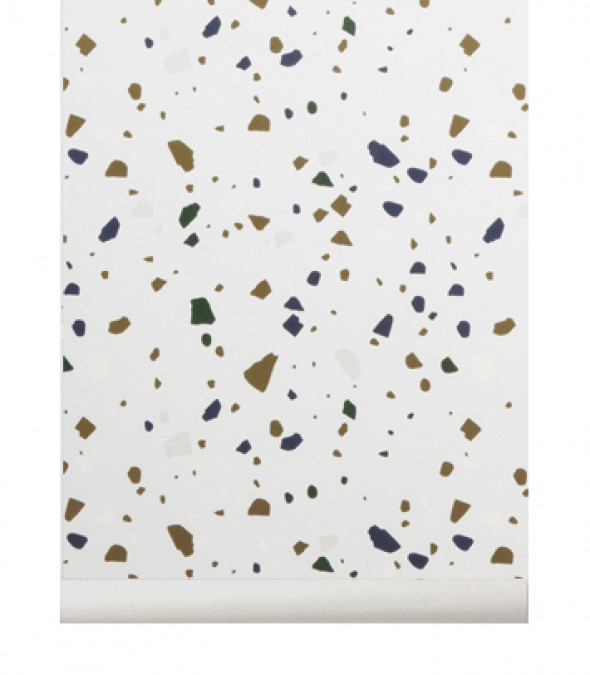 Tapeta skandynawska TERRAZZO szara - ferm LIVING