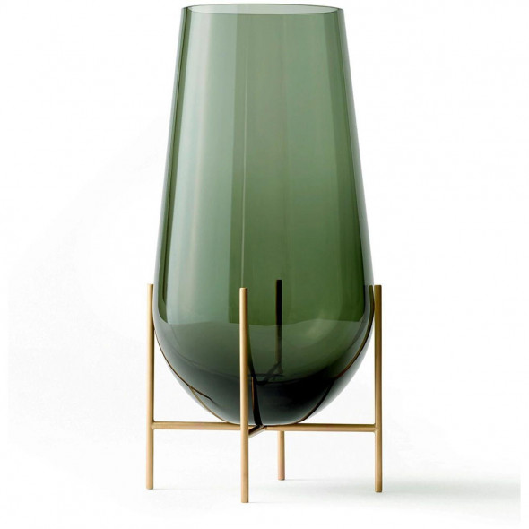 Wazon Echasse - Menu Green Smoked Glass, Large