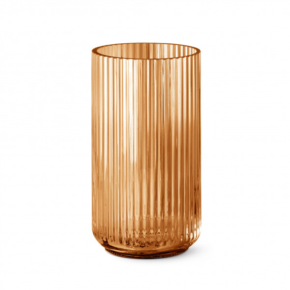 Wazon szklany bursztynowy - różne rozmiary - Lyngby 25 cm