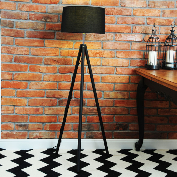 Wełniany dywan CHEVRON BLACK WHITE II - White Oaks 170 x 240 cm