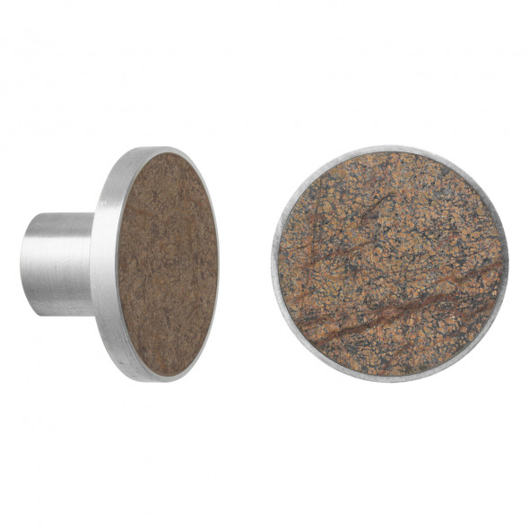 Wieszak / gałka - marmur brązowy - ferm LIVING | L