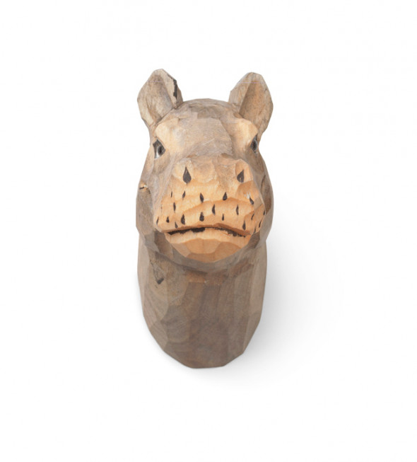 Wieszak ręcznie rzeźbiony Hipopotam - ferm LIVING