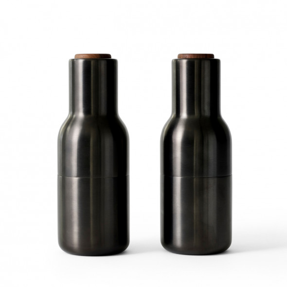 Zestaw młynków do soli i pieprzu - MENU | brązowe