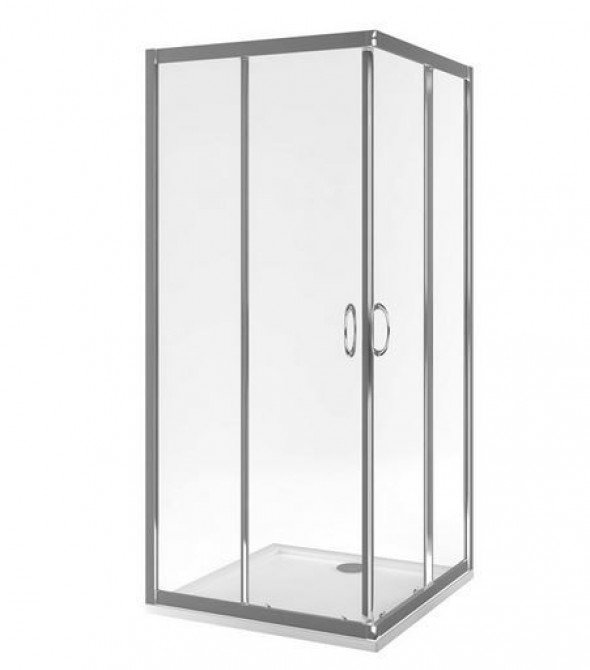 Actima 201 kabina kwadratowa 90x90 drzwi suwane chrom przeźroczysta KAAC.1802.900