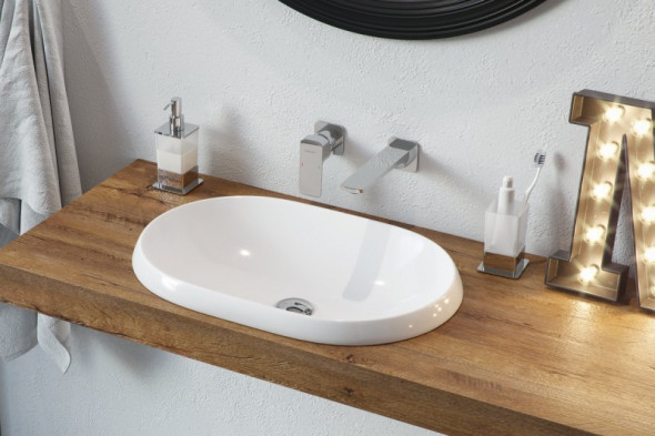 Actima Lupio 60 umywalka wpuszczana w blat 60x40 biały CEAC.3818.600.WH