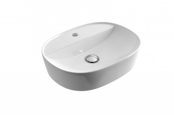 Actima Ronity 50s umywalka nablatowa z otworem 50x38 biały CEAC.2901.500.WH