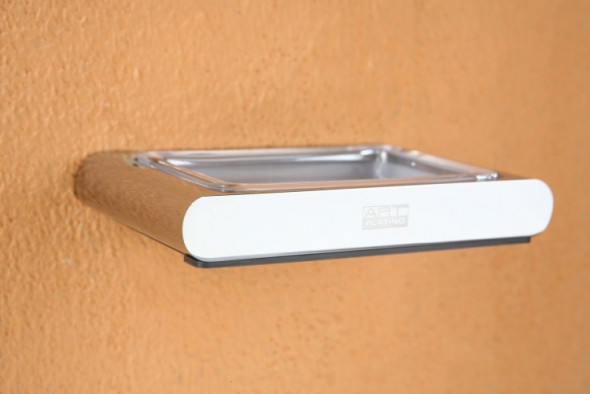 Art Platino Liwio Akcesoria mydelniczka z uchwytem ściennym chrom LIW-56070