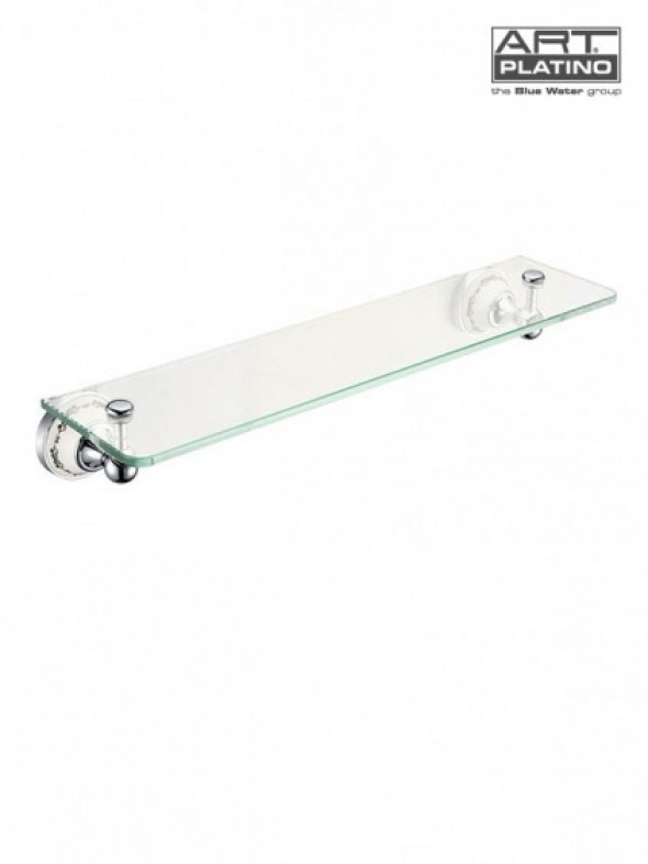 Art Platino Nikolas półka szklana retro chrom porcelana NIK-57083