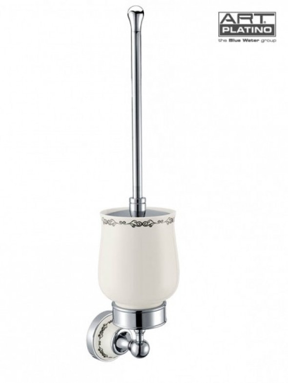 Art Platino Nikolas szczotka wc wisząca retro chrom porcelana NIK-57090