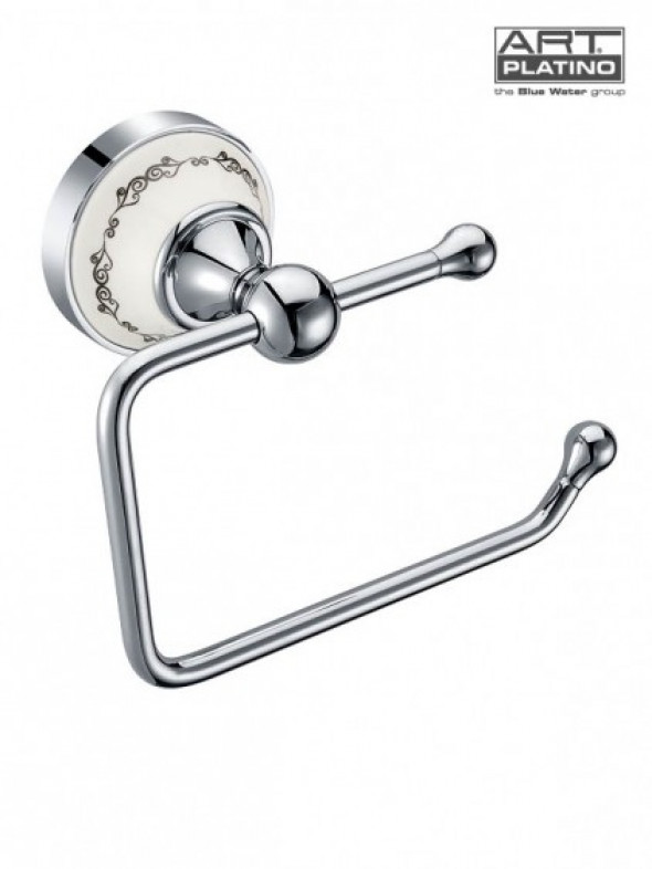 Art Platino Nikolas uchwyt wieszak na papier retro chrom porcelana NIK-57060
