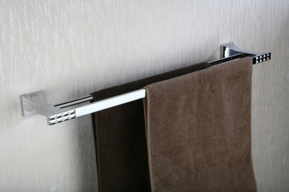 Art Platino Panama Akcesoria wieszak na ręcznik reling podwójny 66 cm chrom PAN-86022