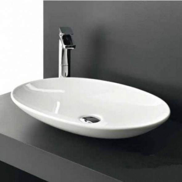 Artceram La Fontana umywalka stawiana na blat 60X42 cm biała LFL001