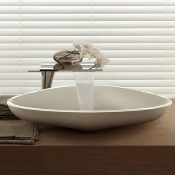 Axor Massaud umywalka stawiana na blat 80 cm konglomerat biały 42300000