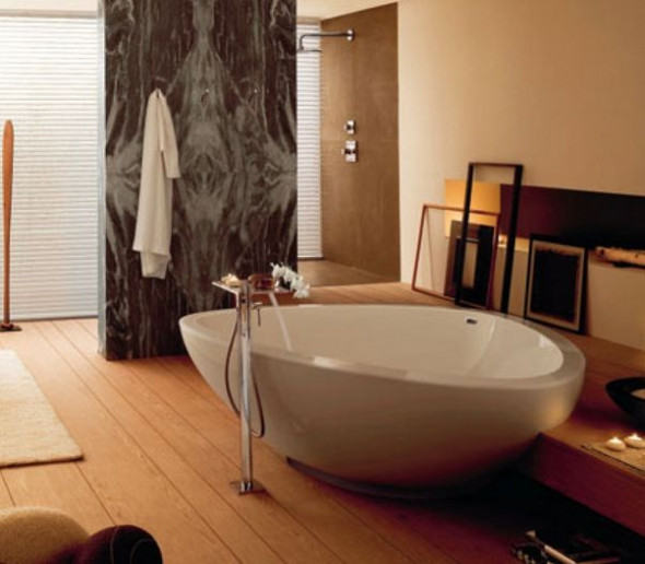 Axor Massaud wanna wolnostojąca 189x154 cm konglomerat biały 18950000