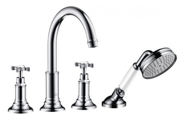 Axor Montreux bateria wannowa 4-otworowa do montażu na colole z płytek chrom 16544000