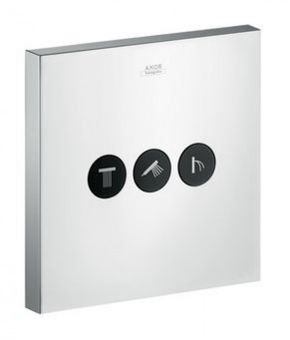 Axor ShowerSelect Square zawór odcinający do 3 odbiorników chrom 36717000