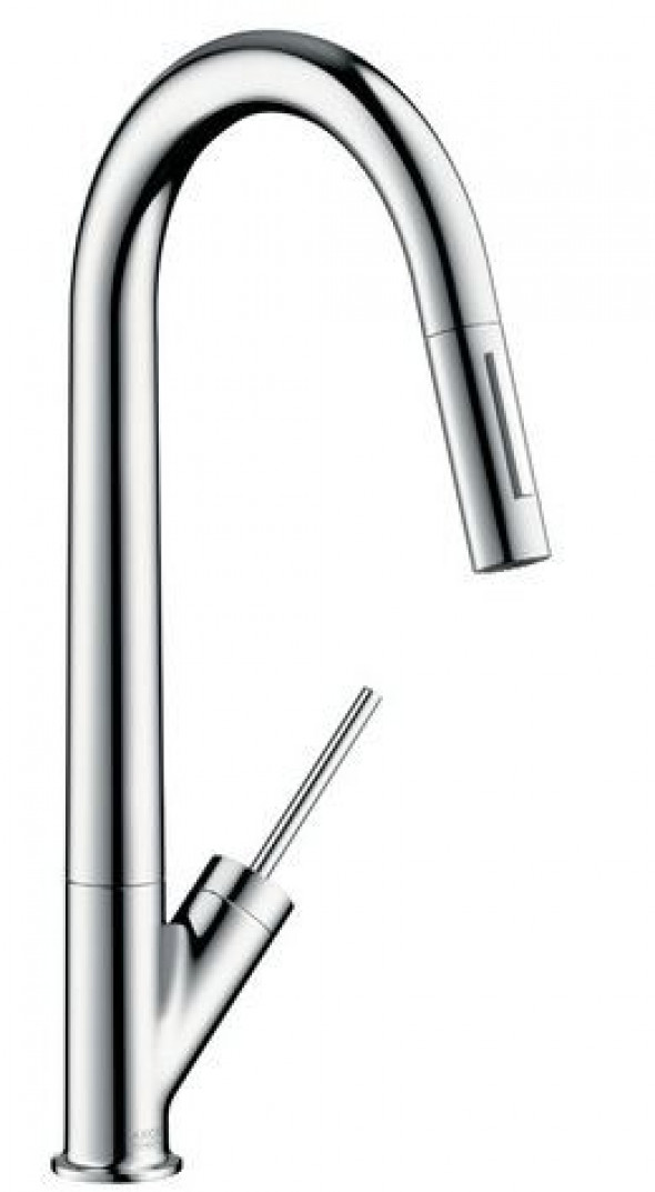 Axor Starck bateria zlewozmywakowa z wyciąganą wylewką chrom 10821000