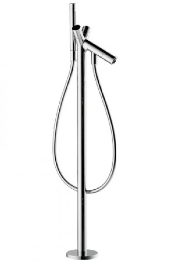 Axor Starck dwuuchwytowa bateria wannowa stojąca podłogowa chrom 10458000