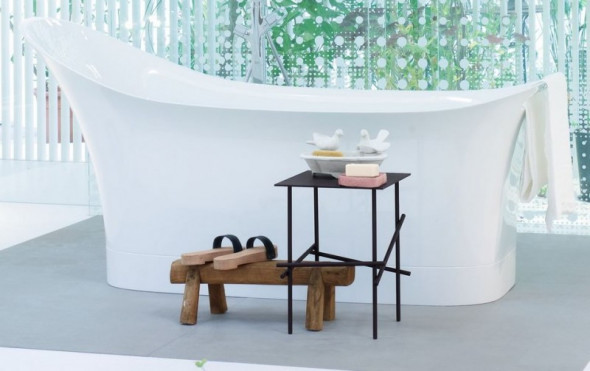 Axor Urquiola wanna wolnostojąca 180 cm konglomerat biały 11440000