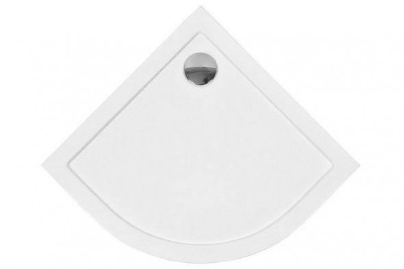 BESCO Aron brodzik półokrągły 90x90 biały BAA-90-NR