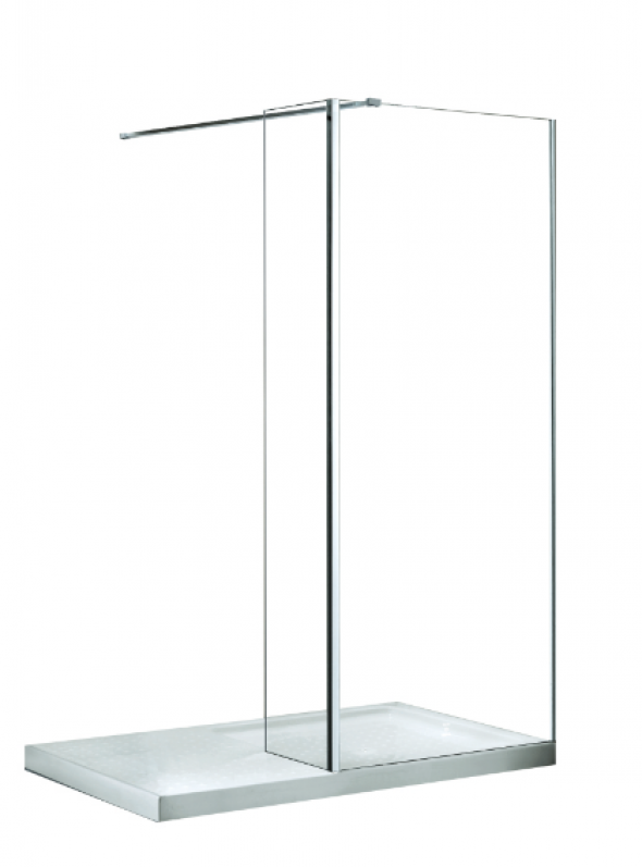 BESCO Aveo panel prysznicowy 50 cm przeźroczyste chrom PA-50-195-C