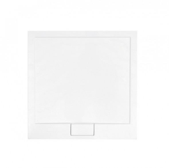 BESCO Axim Ultraslim brodzik kwadratowy 90X90 wys.4,5 cm akryl biały