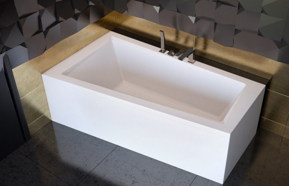 BESCO Intima wanna asymetryczna lewa 160X90 akryl biały WAI-160-NLI