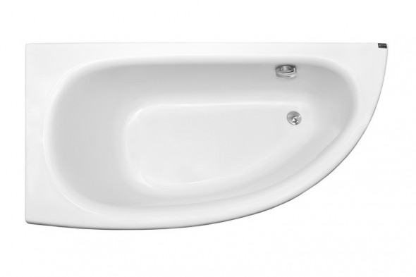 BESCO Milena wanna asymetryczna lewa 150x70 biały WAM-150-NL