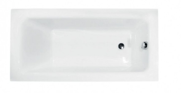 BESCO Talia Premium wanna prostokątna + zagłówek + 2 uchwyty 160x75 biały WAT-160-PKP