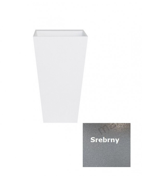 Besco Vera Glam umywalka wolnostojąca 50x41 lany marmur srebrna UMD-V-WOS